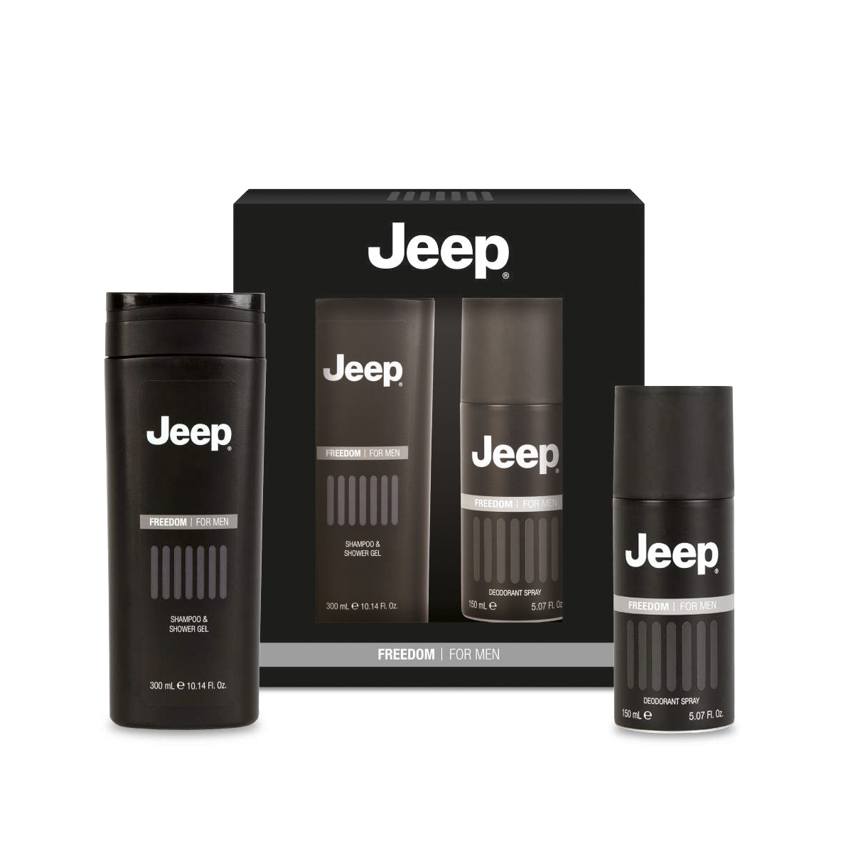 Shampoo Shower Gel e Deodorante Spray Freedom Jeep